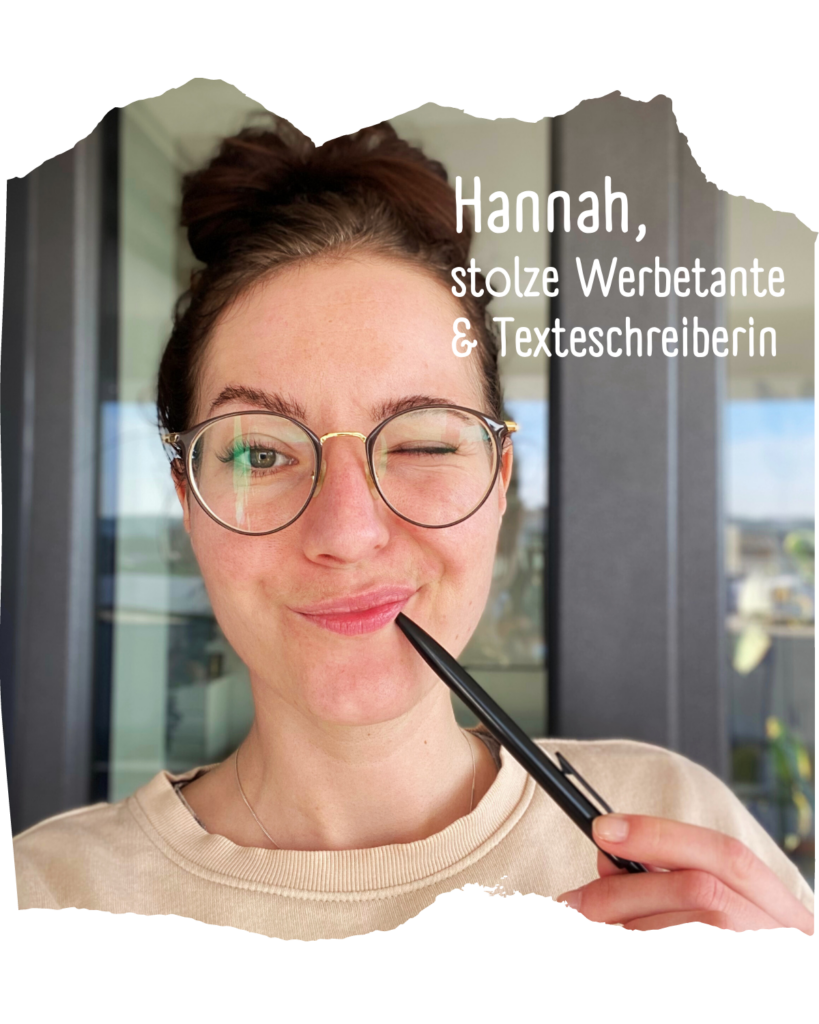Porträt von Hannah Natterer mit Stift und Brille